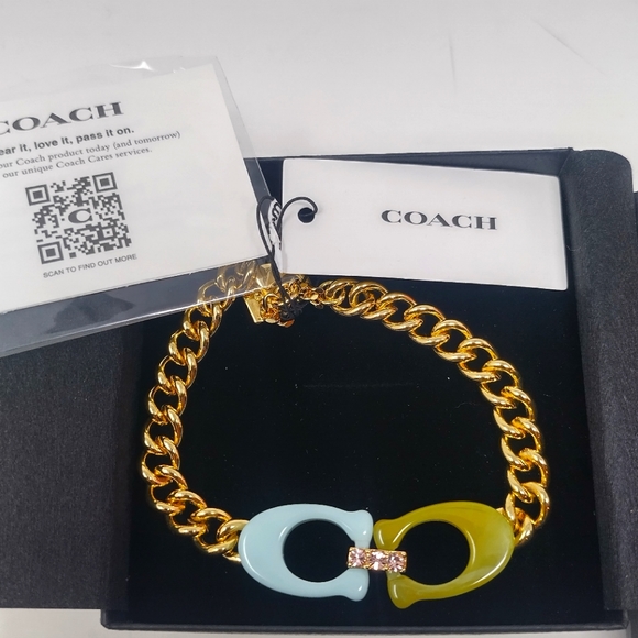 Coach Signature Chain Link Bracelet - Picture 3 of 10